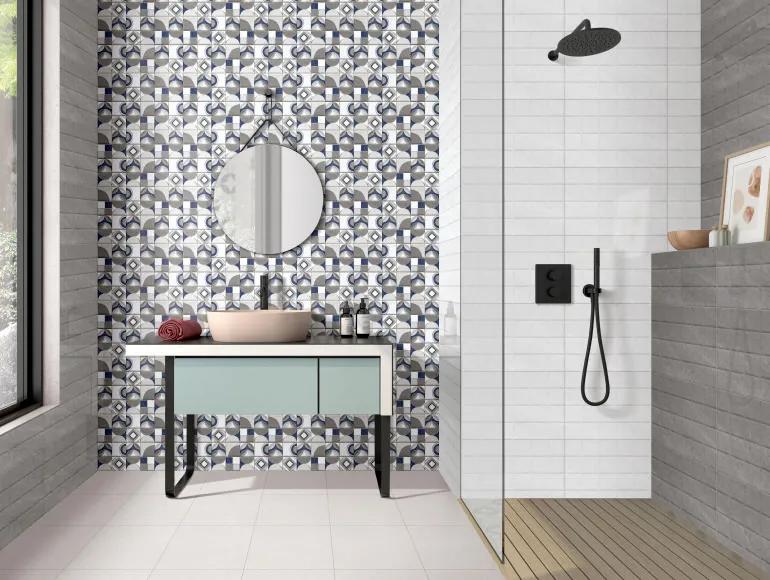 bathroom with stone